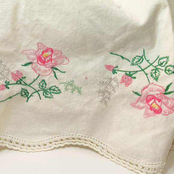 16" 40s-50s Composite (Head) Baby Doll w/Embroidered Pillowcase Dress & … - Picture 3 of 12